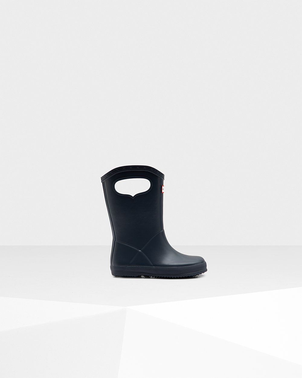 Kids Hunter Original First Classic Grab Handle | Rain Boots Navy | NZ-47836-SLPN